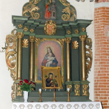 Ołtarz barokowy w Kończewicach